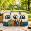 Coastal Surfboard Quilted Duffel Bag – product view 1