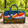 Personalized Quilted Train Duffel Bag – product view 1