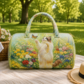 Floral Quilted Cat Duffel Bag – product view 1