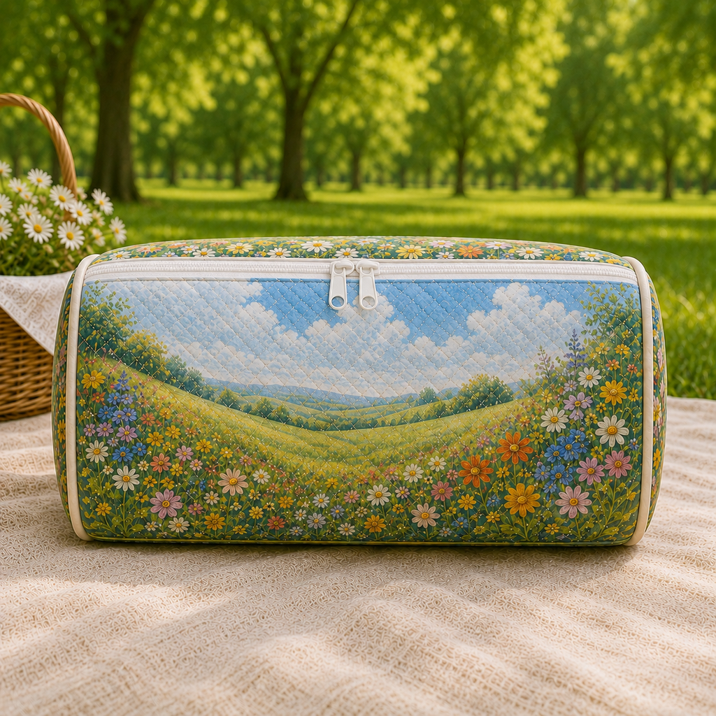 Quilted Cottage Garden Cat Duffel Bag – product view 6